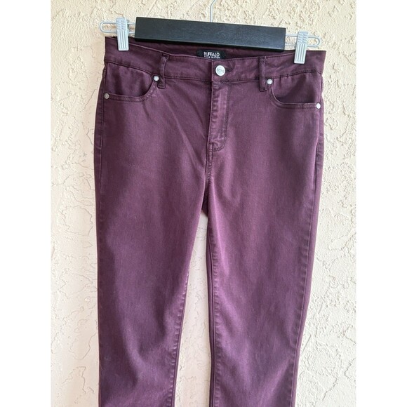 Buffalo David Bitton Women Royal Stretch Size 8 w29 Dark Maroon Skinny Leg Jeans - Picture 4 of 6